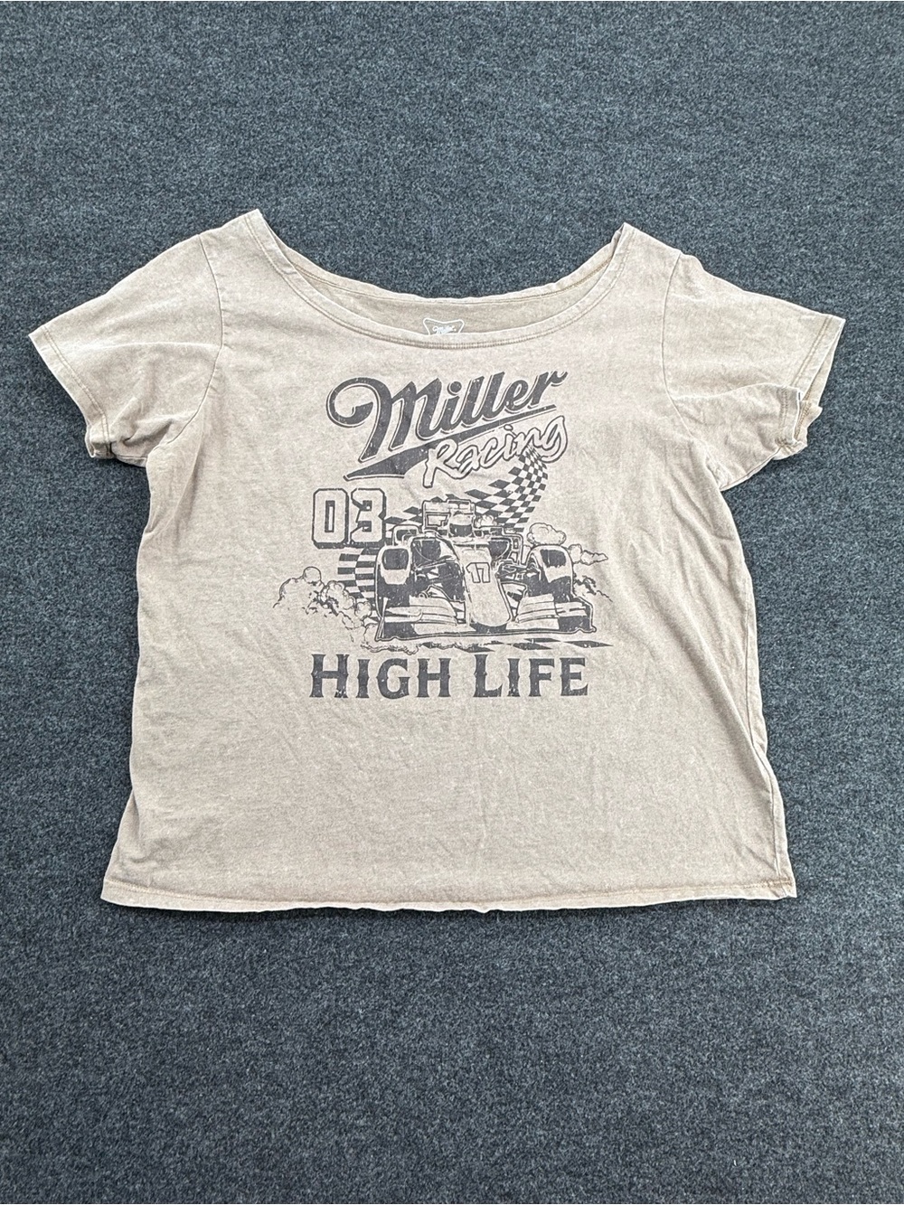 Miller Racing 'High Life' Short Sleeve Tee - Cream